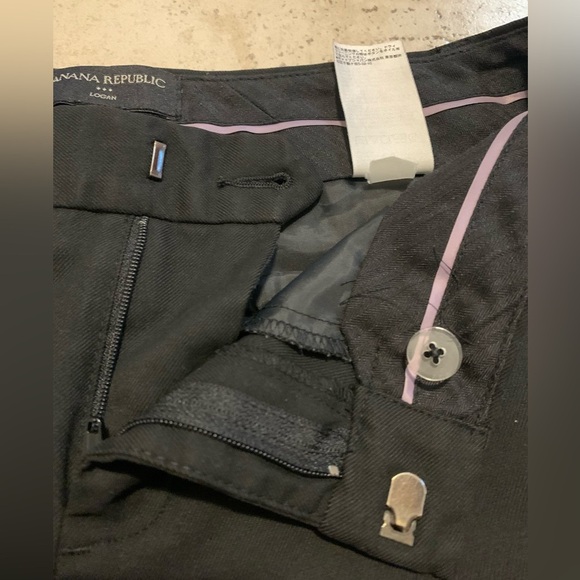 Banana Republic Logan Black Trouser 0P - Picture 3 of 9
